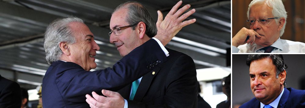 Embora a primeira entrevista de Eduardo Cunha após a cassação tenha repercutido pelo ensaio de delação contra Moreira Franco, a quem ele acusa de ter inventado o FI-FGTS, ela também revela que o ex-presidente da Câmara, mesmo encrencado na Justiça, pensa melhor do que os palacianos que hoje o cercam; segundo Cunha, o PSDB, do senador Aécio Neves (PSDB-MG), tenta levar o governo "na mão grande"; isso explicaria a altíssima impopularidade de Temer, que, além de ter sua legitimidade contestada, tenta impor um programa derrotado nas urnas; "ele aderiu ao programa do PSDB e do DEM, que perderam a eleição", diz Cunha (Foto: Leonardo Attuch) Embora a primeira entrevista de Eduardo Cunha após a cassação tenha repercutido pelo ensaio de delação contra Moreira Franco, a quem ele acusa de ter inventado o FI-FGTS, ela também revela que o ex-presidente da Câmara, mesmo encrencado na Justiça, pensa melhor do que os palacianos que hoje o cercam; segundo Cunha, o PSDB, do senador Aécio Neves (PSDB-MG), tenta levar o governo "na mão grande"; isso explicaria a altíssima impopularidade de Temer, que, além de ter sua legitimidade contestada, tenta impor um programa derrotado nas urnas; "ele aderiu ao programa do PSDB e do DEM, que perderam a eleição", diz Cunha