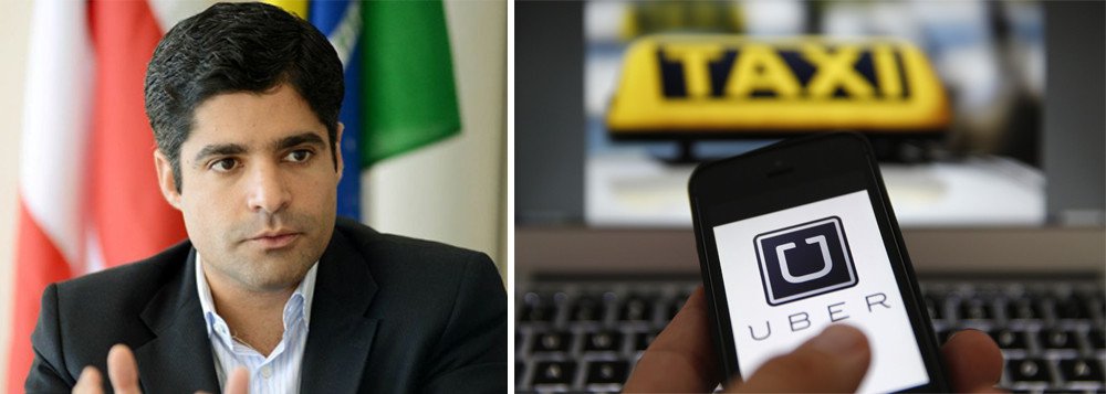 O prefeito ACM Neto e o presidente da Câmara Municipal de Salvador, vereador Paulo Câmara; têm cinco dias corridos (a partir desta quarta-feira, dia 5) para responder aos questionamentos da desembargadora Soraya Moradillo Pinto (do Tribunal de Justiça da Bahia), relatora do processo da ação direta de inconstitucionalidade (Adin) movido pelo Ministério Público da Bahia sobre a proibição dos serviços de transporte privados de passeiros, como o Uber (Foto: Romulo Faro) O prefeito ACM Neto e o presidente da Câmara Municipal de Salvador, vereador Paulo Câmara; têm cinco dias corridos (a partir desta quarta-feira, dia 5) para responder aos questionamentos da desembargadora Soraya Moradillo Pinto (do Tribunal de Justiça da Bahia), relatora do processo da ação direta de inconstitucionalidade (Adin) movido pelo Ministério Público da Bahia sobre a proibição dos serviços de transporte privados de passeiros, como o Uber