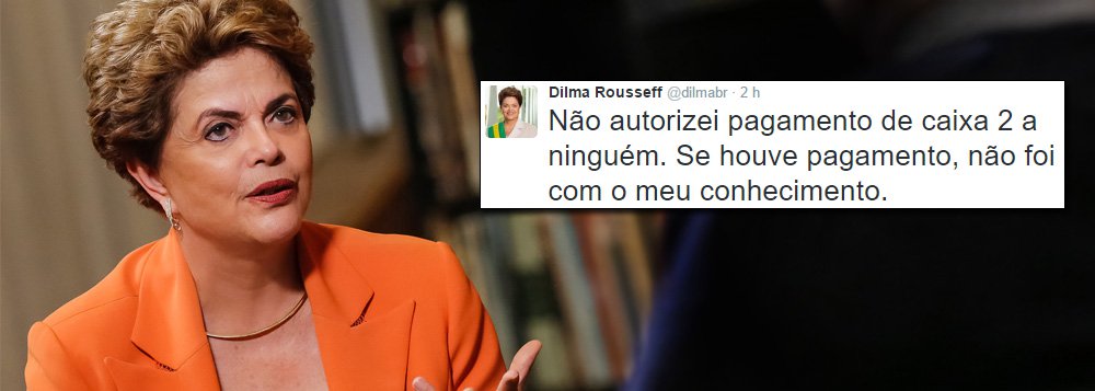Em entrevista nesta manhã à Rádio Jornal, de Pernambuco, a presidente eleita Dilma Rousseff disse que as acusações feitas pelo publicitário João Santana e sua mulher, Mônica Moura, de que sua campanha teve caixa 2, não lhe preocupam; "Eu não autorizei pagamento de caixa 2 a ninguém. Se houve pagamento, não foi com o meu conhecimento", rebateu Dilma; "Na minha campanha, procurei pagar só o valor que devia", acrescentou; na entrevista, Dilma voltou a fazer elogios ao ministro interino da Fazenda, Henrique Meirelles: "Não vejo nenhum defeito na pessoa de Henrique Meireles. É capaz e competente" (Foto: Gisele Federicce) Em entrevista nesta manhã à Rádio Jornal, de Pernambuco, a presidente eleita Dilma Rousseff disse que as acusações feitas pelo publicitário João Santana e sua mulher, Mônica Moura, de que sua campanha teve caixa 2, não lhe preocupam; "Eu não autorizei pagamento de caixa 2 a ninguém. Se houve pagamento, não foi com o meu conhecimento", rebateu Dilma; "Na minha campanha, procurei pagar só o valor que devia", acrescentou; na entrevista, Dilma voltou a fazer elogios ao ministro interino da Fazenda, Henrique Meirelles: "Não vejo nenhum defeito na pessoa de Henrique Meireles. É capaz e competente"