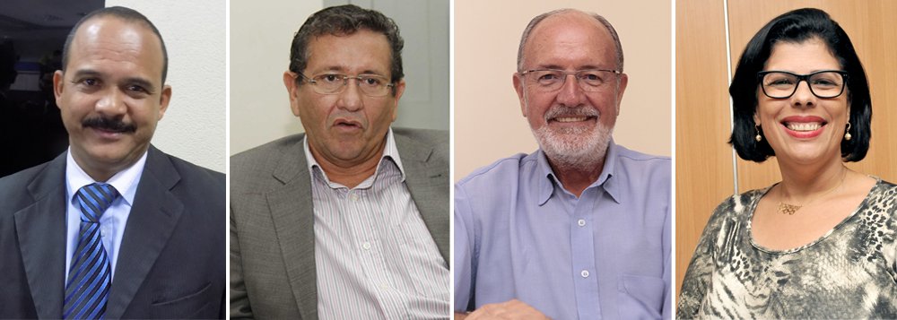 Da esquerda para direita, Elinaldo, Caetano, Tude e Jailce (Foto: Romulo Faro) Da esquerda para direita, Elinaldo, Caetano, Tude e Jailce