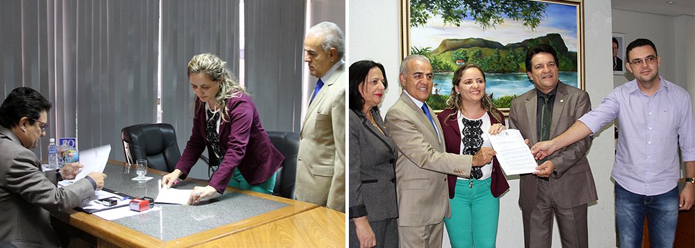 O projeto de lei que transforma em autarquia a Fundação Universidade do Tocantins (Unitins) foi protocolado na Assembleia Legislativa do Tocantins (AL-TO) pela reitora Elizângela Glória Cardoso e sua equipe de pró-reitores, além de um representante dos servidores públicos da instituição no Sindicato dos Servidores Públicos do Tocantins (Sisepe), Yzaac Gonçalves; o projeto assinado pelo governador Marcelo Miranda prevê a transformação da fundação em autarquia de regime especial, dotada de autonomia didático científica, administrativa e de gestão financeira e patrimonial, denominada Universidade Estadual do Tocantins (Unitins), vinculada a Secretaria de Educação (Seduc) (Foto: Leonardo Lucena) O projeto de lei que transforma em autarquia a Fundação Universidade do Tocantins (Unitins) foi protocolado na Assembleia Legislativa do Tocantins (AL-TO) pela reitora Elizângela Glória Cardoso e sua equipe de pró-reitores, além de um representante dos servidores públicos da instituição no Sindicato dos Servidores Públicos do Tocantins (Sisepe), Yzaac Gonçalves; o projeto assinado pelo governador Marcelo Miranda prevê a transformação da fundação em autarquia de regime especial, dotada de autonomia didático científica, administrativa e de gestão financeira e patrimonial, denominada Universidade Estadual do Tocantins (Unitins), vinculada a Secretaria de Educação (Seduc)