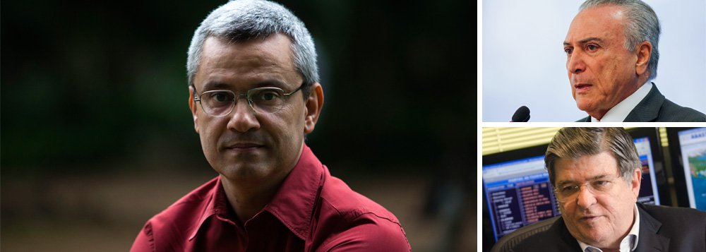 Jornalista Mário Magalhães criticou nesta quinta-feira, 16, os dois pesos e duas medidas utilizados contra a presidente eleita Dilma Rousseff e contra o ex-presidente Lula no caso da delação premiada do ex-presidente da Transpetro Sérgio Machado; "Se em vez de Michel Temer o personagem vinculado a valores como R$ 5 milhões e R$ 1,5 milhão fosse Dilma Rousseff ou Luiz Inácio Lula da Silva, a casa teria ido abaixo. Bradariam por deposição, renúncia. 'Fora com a corrupção!'", afirma; "Dilma e Lula provavelmente já teriam caído. Ao menos, agonizariam. Com Temer, o papo é outro", acrescenta (Foto: Aquiles Lins) Jornalista Mário Magalhães criticou nesta quinta-feira, 16, os dois pesos e duas medidas utilizados contra a presidente eleita Dilma Rousseff e contra o ex-presidente Lula no caso da delação premiada do ex-presidente da Transpetro Sérgio Machado; "Se em vez de Michel Temer o personagem vinculado a valores como R$ 5 milhões e R$ 1,5 milhão fosse Dilma Rousseff ou Luiz Inácio Lula da Silva, a casa teria ido abaixo. Bradariam por deposição, renúncia. 'Fora com a corrupção!'", afirma; "Dilma e Lula provavelmente já teriam caído. Ao menos, agonizariam. Com Temer, o papo é outro", acrescenta