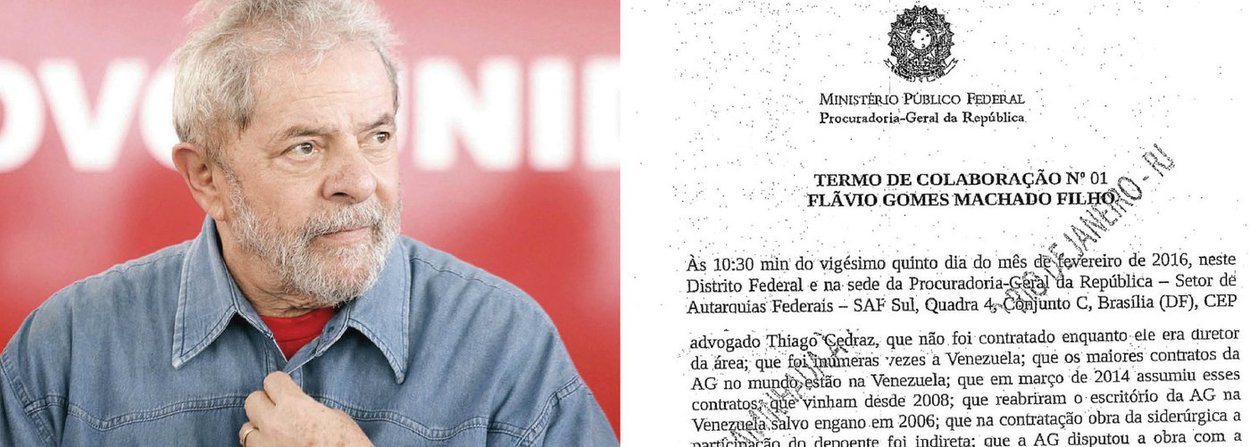 Jornal GGN mostra que trechos vazados ao Estadão de delações de Flávio Gomes Machado Filho e Otávio Azevedo, ex-presidente da Andrade Gutierrez, negam que o ex-presidente Lula tenha pedido ou recebido qualquer vantagem por apresentar a Andrade Gutierrez para o ex-presidente Hugo Chávez numa reunião em Recife; à força-tarefa da Lava Jato, Azevedo ainda negou que a empresa tenha pago propina a Lula via contratação fictícia de palestras, pela empresa LILS; executivo afirmou que as cinco palestras foram comprovadamente executadas por Lula (Foto: Aquiles Lins) Jornal GGN mostra que trechos vazados ao Estadão de delações de Flávio Gomes Machado Filho e Otávio Azevedo, ex-presidente da Andrade Gutierrez, negam que o ex-presidente Lula tenha pedido ou recebido qualquer vantagem por apresentar a Andrade Gutierrez para o ex-presidente Hugo Chávez numa reunião em Recife; à força-tarefa da Lava Jato, Azevedo ainda negou que a empresa tenha pago propina a Lula via contratação fictícia de palestras, pela empresa LILS; executivo afirmou que as cinco palestras foram comprovadamente executadas por Lula