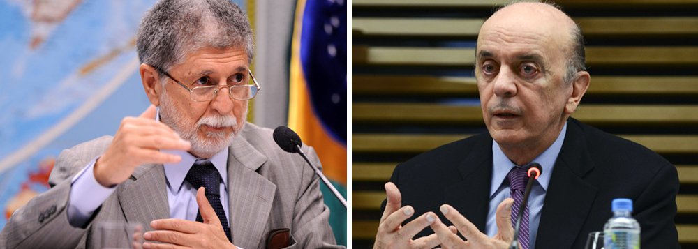 Ex-ministro das Relações Exteriores no governo Lula e da Defesa no governo Dilma, Celso Amorim afirma que, pela necessidade de obter recursos a curto prazo, Brasil pode ser levado a opções erradas na política externa com José Serra (Foto: Roberta Namour) Ex-ministro das Relações Exteriores no governo Lula e da Defesa no governo Dilma, Celso Amorim afirma que, pela necessidade de obter recursos a curto prazo, Brasil pode ser levado a opções erradas na política externa com José Serra