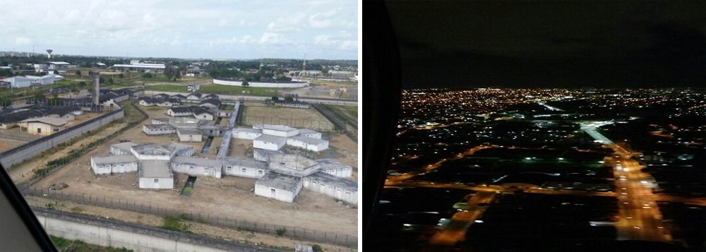 O patrulhamento aéreo tem sido, na capital e no interior, uma importante ferramenta no combate à criminalidade; em Maceió, o helicóptero Falcão 3 vasculha áreas com pontos estrategicamente planejados, incluindo o sistema prisional; e no interior, o Falcão 4 percorre as cidades de Arapiraca, Cacimbinhas, Igaci, Minador do Negrão, Palmeira dos Índios e o Presídio do Agreste; qualquer movimentação suspeita é imediatamente informada para as devidas ações por terra (Foto: Voney Malta) O patrulhamento aéreo tem sido, na capital e no interior, uma importante ferramenta no combate à criminalidade; em Maceió, o helicóptero Falcão 3 vasculha áreas com pontos estrategicamente planejados, incluindo o sistema prisional; e no interior, o Falcão 4 percorre as cidades de Arapiraca, Cacimbinhas, Igaci, Minador do Negrão, Palmeira dos Índios e o Presídio do Agreste; qualquer movimentação suspeita é imediatamente informada para as devidas ações por terra
