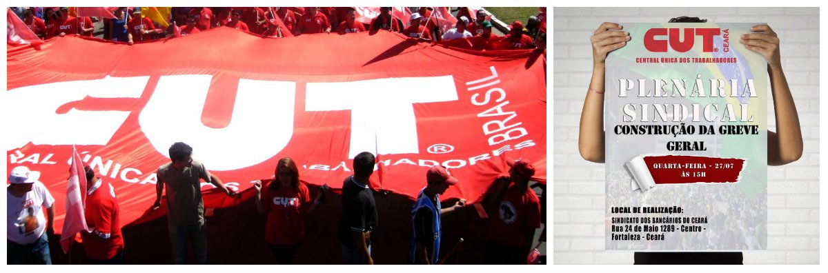 A Central Única dos Trabalhadores no Ceará está convocando uma plenária dos sindicatos filiados a central para iniciar o processo de discussão da construção de uma greve geral, seguindo deliberação da executiva nacional da CUT. A plenária está marcada para quarta-feira (27), a partir das 15 horas, no Sindicato dos Bancários
(Foto: Fatima 247) A Central Única dos Trabalhadores no Ceará está convocando uma plenária dos sindicatos filiados a central para iniciar o processo de discussão da construção de uma greve geral, seguindo deliberação da executiva nacional da CUT. A plenária está marcada para quarta-feira (27), a partir das 15 horas, no Sindicato dos Bancários