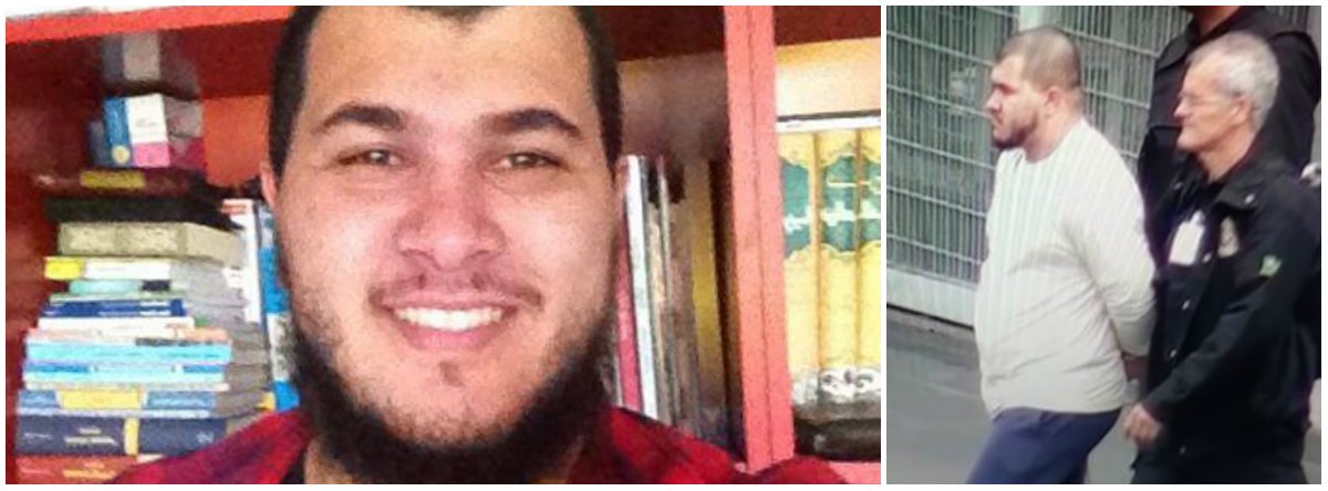 Parentes de Vitor Magalhães (Vitor Abdullah), de 23 anos, suspeito de participação em atos preparatórios de terrorismo na Olimpíada, descartaram qualquer possibilidade de o rapaz estar envolvido com o Estado Islâmico; o sogro do rapaz, Aparecido Alves da Silva, 53 anos, contou que sua filha, a mulher de Vitor, está muito abalada. "Até agora não vi nenhuma prova contra ele. Religião não é crime. A Larissa está muito aflita porque não tem notícias desde ontem, quando o levaram. Nós não temos condições financeiras para pagar um advogado que acompanhe o Vitor", disse ele (Foto: Leonardo Lucena) Parentes de Vitor Magalhães (Vitor Abdullah), de 23 anos, suspeito de participação em atos preparatórios de terrorismo na Olimpíada, descartaram qualquer possibilidade de o rapaz estar envolvido com o Estado Islâmico; o sogro do rapaz, Aparecido Alves da Silva, 53 anos, contou que sua filha, a mulher de Vitor, está muito abalada. "Até agora não vi nenhuma prova contra ele. Religião não é crime. A Larissa está muito aflita porque não tem notícias desde ontem, quando o levaram. Nós não temos condições financeiras para pagar um advogado que acompanhe o Vitor", disse ele