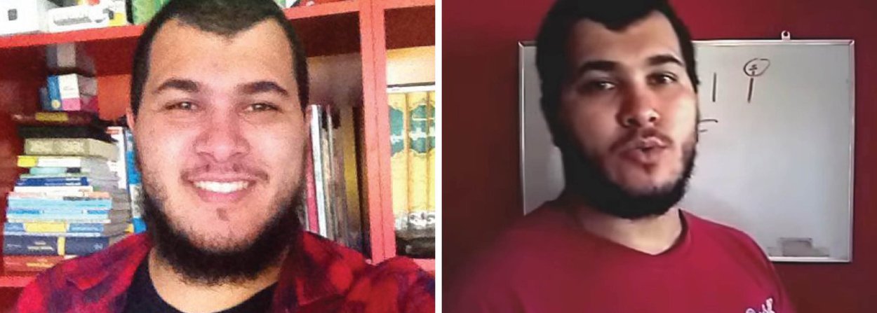 O paulista Vitor Magalhães foi preso na manhã desta quinta-feira, acusado de envolvimento com supostos atentados terroristas na Olimpíada; Larissa Rodrigues, de 24 anos, diz ainda que Vitor não possuía Telegram; “Os únicos grupos que ele tinha no WhatsApp sobre o islã, eram os de árabe, porque ele dá aula pelo youtube e responde as dúvidas por mensagem”, conta; o jovem apareceu em reportagem da última edição da Veja sobre terrorismo, que afirmou que ele fez juramento ao Estado Islâmico (Foto: Gisele Federicce) O paulista Vitor Magalhães foi preso na manhã desta quinta-feira, acusado de envolvimento com supostos atentados terroristas na Olimpíada; Larissa Rodrigues, de 24 anos, diz ainda que Vitor não possuía Telegram; “Os únicos grupos que ele tinha no WhatsApp sobre o islã, eram os de árabe, porque ele dá aula pelo youtube e responde as dúvidas por mensagem”, conta; o jovem apareceu em reportagem da última edição da Veja sobre terrorismo, que afirmou que ele fez juramento ao Estado Islâmico