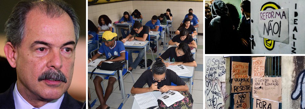 A poucos dias do Exame Nacional do Ensino Médio (Enem), o ex-ministro da Educação no governo Dilma Aloizio Mercadante avalia que a equipe do governo de Michel Temer é "contra políticas que dão oportunidades para todos"; "Há muito tempo eles combatem e assumem publicamente que o projeto deles é desmontar o Enem", acrescenta, destacando que "o desmonte do Enem está embutido na Medida Provisória autoritária de reforma do ensino médio", que provocou "todo esse amplo processo de mobilização e ocupação de escolas em vários estados do Brasil"; ele se preocupa ainda com a gestão do processo em si; "O que esperar de uma gestão que desmontou as equipes profissionais de tecnologia da informação e não conseguiu sequer divulgar o resultado do Enem por escolas de forma correta?", pergunta (Foto: Gisele Federicce) A poucos dias do Exame Nacional do Ensino Médio (Enem), o ex-ministro da Educação no governo Dilma Aloizio Mercadante avalia que a equipe do governo de Michel Temer é "contra políticas que dão oportunidades para todos"; "Há muito tempo eles combatem e assumem publicamente que o projeto deles é desmontar o Enem", acrescenta, destacando que "o desmonte do Enem está embutido na Medida Provisória autoritária de reforma do ensino médio", que provocou "todo esse amplo processo de mobilização e ocupação de escolas em vários estados do Brasil"; ele se preocupa ainda com a gestão do processo em si; "O que esperar de uma gestão que desmontou as equipes profissionais de tecnologia da informação e não conseguiu sequer divulgar o resultado do Enem por escolas de forma correta?", pergunta