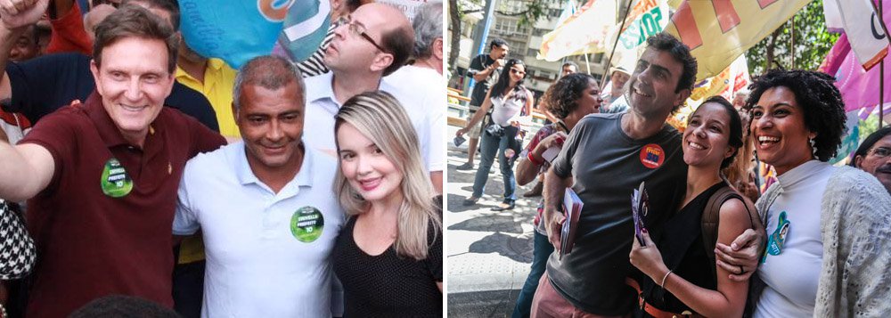 Os dados são do Instituto Veritá; o candidato a prefeito do Rio de Janeiro pelo PRB, Marcelo Crivella, com 45,3% das intenções de voto na corrida eleitoral para o segundo turno; o seu adversário, Marcelo Freixo (Psol), aparece com 35,6%; no primeiro turno da eleição municipal, Crivella teve 27,78% dos votos válidos, contra 18,26% de Freixo (Foto: Leonardo Lucena) Os dados são do Instituto Veritá; o candidato a prefeito do Rio de Janeiro pelo PRB, Marcelo Crivella, com 45,3% das intenções de voto na corrida eleitoral para o segundo turno; o seu adversário, Marcelo Freixo (Psol), aparece com 35,6%; no primeiro turno da eleição municipal, Crivella teve 27,78% dos votos válidos, contra 18,26% de Freixo
