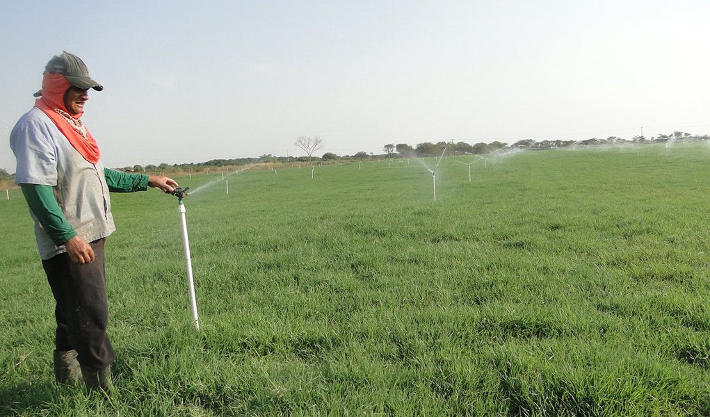 A expansão do Projeto Jaíba, considerado o maior projeto de agricultura irrigada da América Latina, contará com a participação social, sobretudo de movimentos ligados à agricultura familiar; a retomada dos trabalhos já começou e a previsão é que as etapas 3 e 4 do projeto, paralisadas há anos, sejam entregues até o fim de 2018; segundo a Ruralminas, o projeto de expansão do Jaíba prevê a implantação de infraestrutura em uma área de seis mil hectares e o assentamento de até 1.200 famílias de agricultores; o canal principal de irrigação da etapa 3 já está instalado (Foto: Leonardo Lucena) A expansão do Projeto Jaíba, considerado o maior projeto de agricultura irrigada da América Latina, contará com a participação social, sobretudo de movimentos ligados à agricultura familiar; a retomada dos trabalhos já começou e a previsão é que as etapas 3 e 4 do projeto, paralisadas há anos, sejam entregues até o fim de 2018; segundo a Ruralminas, o projeto de expansão do Jaíba prevê a implantação de infraestrutura em uma área de seis mil hectares e o assentamento de até 1.200 famílias de agricultores; o canal principal de irrigação da etapa 3 já está instalado
