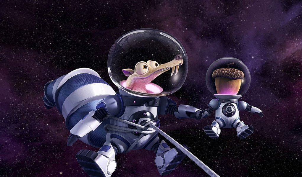Animação traz de volta personagens que marcaram época em uma aventura que mistura a era glacial com a reorganiuzação do universo; mais uma vez, a culpa é do persistente esquilo Scrat e sua eterna busca pela noz perfeita que acaba sendo o responsável pela reorganização do Sistema Solar como conhecemos hoje e por iniciar uma contagem regressiva para o fim do mundo, que pode extinguir os mamíferos na Terra; aventura é uma boa opção para a criançada durante as férias de julho (Foto: Paulo Emílio) Animação traz de volta personagens que marcaram época em uma aventura que mistura a era glacial com a reorganiuzação do universo; mais uma vez, a culpa é do persistente esquilo Scrat e sua eterna busca pela noz perfeita que acaba sendo o responsável pela reorganização do Sistema Solar como conhecemos hoje e por iniciar uma contagem regressiva para o fim do mundo, que pode extinguir os mamíferos na Terra; aventura é uma boa opção para a criançada durante as férias de julho