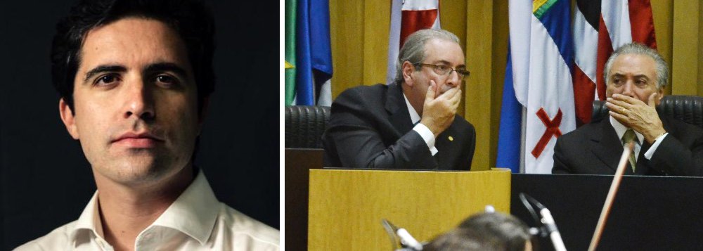 Segundo o colunista Bernardo Mello Franco, o clima de remorso político não é exclusividade britânica; “Agora o Partido dos Arrependidos ganha a adesão de defensores do impeachment que sonharam com o fim da corrupção e acordaram num país governado pelo PMDB. No domingo (26) à noite, enquanto muitos dormiam ou assistiam à final da Copa América, Michel Temer recebia o réu Eduardo Cunha no Palácio do Jaburu. Não devem ter conversado sobre futebol”, diz (Foto: Roberta Namour) Segundo o colunista Bernardo Mello Franco, o clima de remorso político não é exclusividade britânica; “Agora o Partido dos Arrependidos ganha a adesão de defensores do impeachment que sonharam com o fim da corrupção e acordaram num país governado pelo PMDB. No domingo (26) à noite, enquanto muitos dormiam ou assistiam à final da Copa América, Michel Temer recebia o réu Eduardo Cunha no Palácio do Jaburu. Não devem ter conversado sobre futebol”, diz