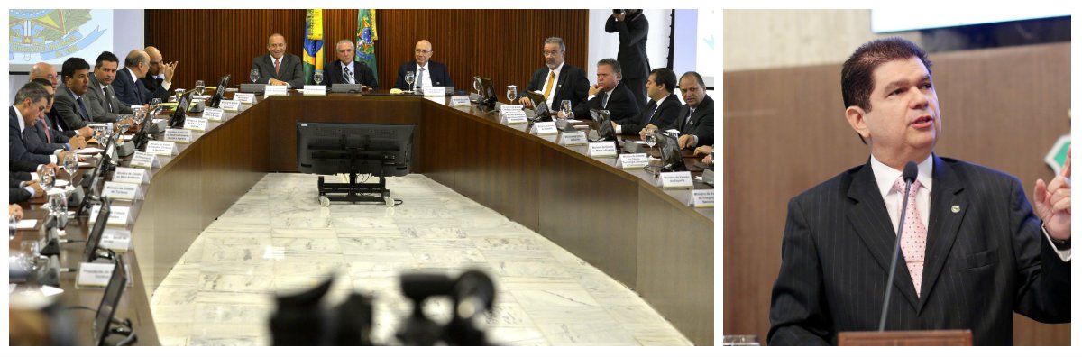 O acordo firmado ontem entre o governo federal interino e os governadores dos 27 estados brasileiros não deverá trazer nenhum benefício para o Ceará. O acordo privilegiou principalmente São Paulo e Rio de Janeiro que terão, inclusive, tratamento diferenciado. Segundo afirmação de alguns governadores, o acordo só conseguiu a aprovação por "solidariedade federativa". O acordo envolve o pagamento de dívidas refinanciadas em 1997, ainda no período do governo do PSDB, e cinco linhas de crédito do BNDS. O Estado do Ceará está fora das duas situações, segundo afirmou hoje o secretário estadual da Fazenda, Mauro Filho. O Ceará quitou as dívidas com a União em 2003 e as principais dívidas com o BNDES, para financiamento de infraestrutura e para construção da Arena Castelão, estão fora do acordo
(Foto: Fatima 247) O acordo firmado ontem entre o governo federal interino e os governadores dos 27 estados brasileiros não deverá trazer nenhum benefício para o Ceará. O acordo privilegiou principalmente São Paulo e Rio de Janeiro que terão, inclusive, tratamento diferenciado. Segundo afirmação de alguns governadores, o acordo só conseguiu a aprovação por "solidariedade federativa". O acordo envolve o pagamento de dívidas refinanciadas em 1997, ainda no período do governo do PSDB, e cinco linhas de crédito do BNDS. O Estado do Ceará está fora das duas situações, segundo afirmou hoje o secretário estadual da Fazenda, Mauro Filho. O Ceará quitou as dívidas com a União em 2003 e as principais dívidas com o BNDES, para financiamento de infraestrutura e para construção da Arena Castelão, estão fora do acordo