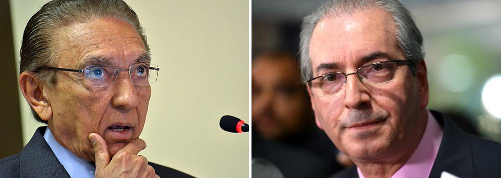 Chamado de "batalhador jurídico e político" pelo interino Michel Temer, o deputado afastado Eduardo Cunha (PMDB-RJ) começa a criar constrangimentos para a cúpula do PMDB; seu primeiro alvo é o senador Édison Lobão; a defesa de Cunha pediu que o Supremo Tribunal Federal (STF) determine a quebra do sigilo telefônico do próprio deputado e de Lobão; jornalista Fernando Brito, do Tijolaço, lembra que o sigilo de Lobão está quebrado desde janeiro, embora mantido em sigilo; "Cunha quer forçar sua divulgação?", questiona; leia íntegra (Foto: Aquiles Lins) Chamado de "batalhador jurídico e político" pelo interino Michel Temer, o deputado afastado Eduardo Cunha (PMDB-RJ) começa a criar constrangimentos para a cúpula do PMDB; seu primeiro alvo é o senador Édison Lobão; a defesa de Cunha pediu que o Supremo Tribunal Federal (STF) determine a quebra do sigilo telefônico do próprio deputado e de Lobão; jornalista Fernando Brito, do Tijolaço, lembra que o sigilo de Lobão está quebrado desde janeiro, embora mantido em sigilo; "Cunha quer forçar sua divulgação?", questiona; leia íntegra
