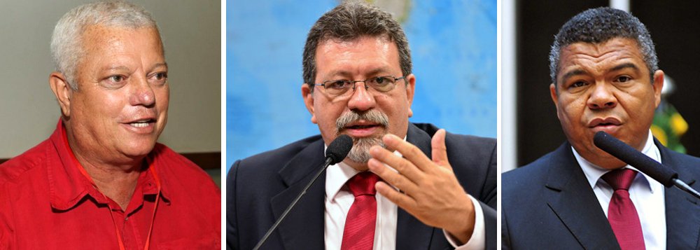 O presidente do PT na Bahia, Everaldo Anunciação, comentou a denúncia da Justiça Federal no Paraná contra o ex-presidente Lula e afirmou que "não houve nenhum fator jurídico que se acrescentasse a essas denúncias infundadas que vêm sendo feitas contra o PT e contra Lula"; deputado federal e líder do partido na Câmara, Afonso Florence, disse que "existem apenas ilações e querem reviver a teoria do domínio do fato, que parece ter ganho novos adeptos"; para o deputado federal Valmir Assunção (PT), a denúncia é baseada em "convicções dos procuradores, que insistem em dizer que o triplex em Guarujá é de Lula", e que "o golpe parlamentar só será por completo se Lula não for candidato em 2018" (Foto: Leonardo Lucena) O presidente do PT na Bahia, Everaldo Anunciação, comentou a denúncia da Justiça Federal no Paraná contra o ex-presidente Lula e afirmou que "não houve nenhum fator jurídico que se acrescentasse a essas denúncias infundadas que vêm sendo feitas contra o PT e contra Lula"; deputado federal e líder do partido na Câmara, Afonso Florence, disse que "existem apenas ilações e querem reviver a teoria do domínio do fato, que parece ter ganho novos adeptos"; para o deputado federal Valmir Assunção (PT), a denúncia é baseada em "convicções dos procuradores, que insistem em dizer que o triplex em Guarujá é de Lula", e que "o golpe parlamentar só será por completo se Lula não for candidato em 2018"