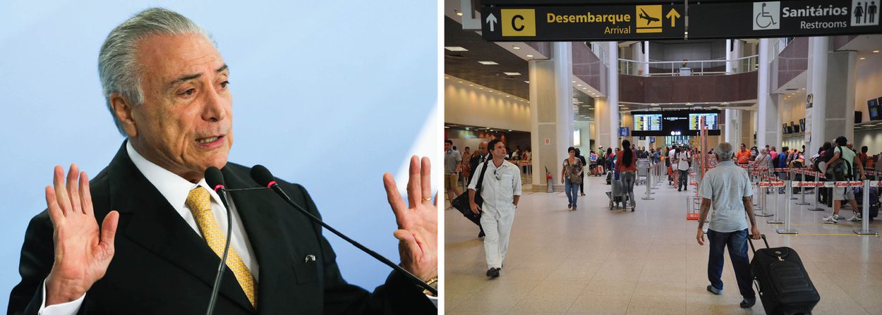 Cumprindo acordo costurado com senadores, o presidente interino Michel Temer vetou a liberação total de capital estrangeiro para participar de companhias aéreas brasileiras; o dispositivo vetado consta em lei sancionada nesta segunda (25) por Temer que trata de modificações no setor aéreo como a reestruturação dos débitos da Empresa Brasileira de Infraestrutura Aeroportuária (Infraero) com a União (Foto: Valter Lima) Cumprindo acordo costurado com senadores, o presidente interino Michel Temer vetou a liberação total de capital estrangeiro para participar de companhias aéreas brasileiras; o dispositivo vetado consta em lei sancionada nesta segunda (25) por Temer que trata de modificações no setor aéreo como a reestruturação dos débitos da Empresa Brasileira de Infraestrutura Aeroportuária (Infraero) com a União