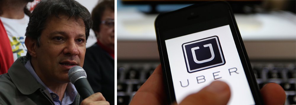 A intenção da Prefeitura de São Paulo é impedir que haja monopólio no setor, hoje dominado pelo Uber; segundo o prefeito Fernando Haddad, a medida fará com que as empresas com menor participação no mercado passem a ter preços mais atrativos nas corridas; "A ideia não é tornar o serviço mais caro para o consumidor, é tornar a concorrência mais leal, entre os aplicativos, e dos aplicativos com o táxi", disse (Foto: Gisele Federicce) A intenção da Prefeitura de São Paulo é impedir que haja monopólio no setor, hoje dominado pelo Uber; segundo o prefeito Fernando Haddad, a medida fará com que as empresas com menor participação no mercado passem a ter preços mais atrativos nas corridas; "A ideia não é tornar o serviço mais caro para o consumidor, é tornar a concorrência mais leal, entre os aplicativos, e dos aplicativos com o táxi", disse
