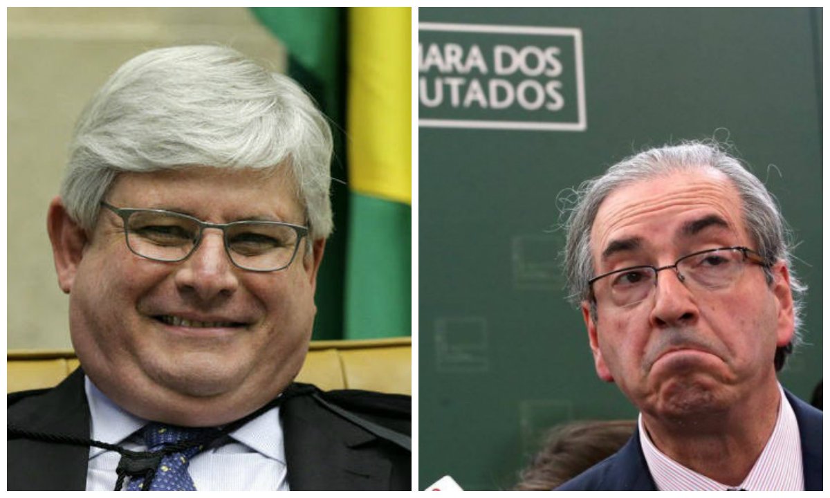 O procurador-geral da República, Rodrigo Janot, já pediu ao Supremo Tribunal Federal que o deputado afastado Eduardo Cunha (PMDB-RJ) seja condenado a ressarcir os cofres públicos em R$ 298,8 milhões, para compensar valores desviados em esquemas de corrupção na Petrobras e no FI-FGTS, na Caixa Econômica Federal; Cunha, que declarou patrimônio de R$ 1,6 milhão à Justiça Eleitoral, se disse alvo de perseguição; o procurador-geral pede ainda que outro aliado do interino Michel Temer, o ex-ministro Henrique Eduardo Alves, devolva R$ 3,2 milhões (Foto: Leonardo Attuch) O procurador-geral da República, Rodrigo Janot, já pediu ao Supremo Tribunal Federal que o deputado afastado Eduardo Cunha (PMDB-RJ) seja condenado a ressarcir os cofres públicos em R$ 298,8 milhões, para compensar valores desviados em esquemas de corrupção na Petrobras e no FI-FGTS, na Caixa Econômica Federal; Cunha, que declarou patrimônio de R$ 1,6 milhão à Justiça Eleitoral, se disse alvo de perseguição; o procurador-geral pede ainda que outro aliado do interino Michel Temer, o ex-ministro Henrique Eduardo Alves, devolva R$ 3,2 milhões