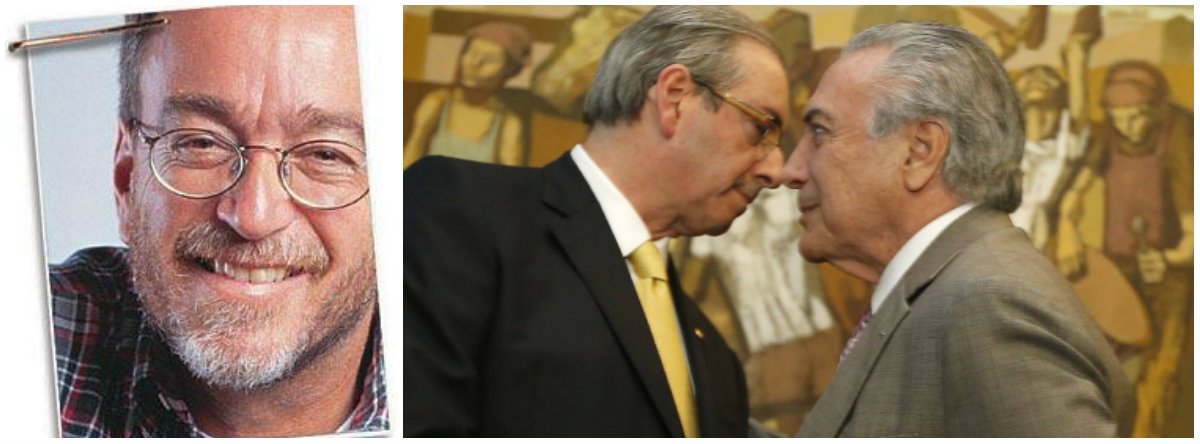 "Terá sido um lance de marketing para Moro mostrar que não é durão apenas contra o PT? Se sim, foi inútil pelo tempo absurdo que Cunha gozou em liberdade mesmo depois de flagrado com contas na Suíça", escreve Paulo Nogueira, do Diário do Centro do Mundo; ele comenta o temor que à prisão de Cunha se siga a de Lula e afirma: "Já fervem as especulações em torno de uma delação premiada de Cunha. Que sobrará de Temer e seu governo caso ela ocorra? Nada" (Foto: Gisele Federicce) "Terá sido um lance de marketing para Moro mostrar que não é durão apenas contra o PT? Se sim, foi inútil pelo tempo absurdo que Cunha gozou em liberdade mesmo depois de flagrado com contas na Suíça", escreve Paulo Nogueira, do Diário do Centro do Mundo; ele comenta o temor que à prisão de Cunha se siga a de Lula e afirma: "Já fervem as especulações em torno de uma delação premiada de Cunha. Que sobrará de Temer e seu governo caso ela ocorra? Nada"