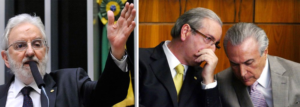 Deputado federal Ivan Valente (PSOL-SP) não deixou passar em branco o encontro (secreto) entre o presidente interino Michel Temer e o presidente afastado da Câmara, Eduardo Cunha (PMDB-RJ), nesse domingo, 26, no Palácio do Jaburu, residência oficial do vice; "Cunha e Temer se reuniram domingo no Jaburu. Como disse Jucá: Temer é Cunha. Ou alguém tem dúvida de que ele age p/ salvar o cúmplice", criticou Valente em sua conta no Twitter "Temer adula Cunha porque sabe que se houver delação virá chumbo grosso. Governo Temer não resistirá à tamanha turbulência política", acrescentou (Foto: Aquiles Lins) Deputado federal Ivan Valente (PSOL-SP) não deixou passar em branco o encontro (secreto) entre o presidente interino Michel Temer e o presidente afastado da Câmara, Eduardo Cunha (PMDB-RJ), nesse domingo, 26, no Palácio do Jaburu, residência oficial do vice; "Cunha e Temer se reuniram domingo no Jaburu. Como disse Jucá: Temer é Cunha. Ou alguém tem dúvida de que ele age p/ salvar o cúmplice", criticou Valente em sua conta no Twitter "Temer adula Cunha porque sabe que se houver delação virá chumbo grosso. Governo Temer não resistirá à tamanha turbulência política", acrescentou