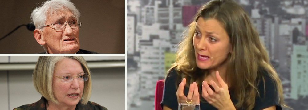 Intelectuais brasileiros e estrangeiros repudiam o afastamento da presidente Dilma Rousseff em um manifesto assinado por nomes como os fisólofos alemães Jürgen Habermas, Axel Honneth e Rainer Forst, a filósofa feminista norte-americana Nancy Fraser e o filósofo canadense Charles Taylor; segundo a professora de Filosofia Política da Unicamp Yara Frateschi, uma das autoras do manifesto, apoio dos intelectuais estrangeiros à democracia no Brasil "explicita o que parte significativa dos acadêmicos e intelectuais brasileiros não fez (a condenação ao golpe). Eles (brasileiros) silenciaram diante do golpe" (Foto: Aquiles Lins) Intelectuais brasileiros e estrangeiros repudiam o afastamento da presidente Dilma Rousseff em um manifesto assinado por nomes como os fisólofos alemães Jürgen Habermas, Axel Honneth e Rainer Forst, a filósofa feminista norte-americana Nancy Fraser e o filósofo canadense Charles Taylor; segundo a professora de Filosofia Política da Unicamp Yara Frateschi, uma das autoras do manifesto, apoio dos intelectuais estrangeiros à democracia no Brasil "explicita o que parte significativa dos acadêmicos e intelectuais brasileiros não fez (a condenação ao golpe). Eles (brasileiros) silenciaram diante do golpe"