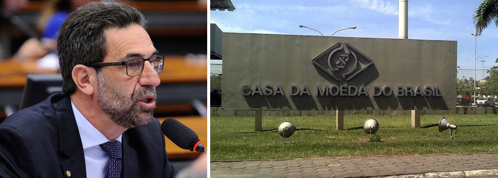 Para o deputado Enio Verri (PT-PR), a ação que autoriza o Banco Central a comprar papel moeda emitido no exterior, por meio da medida provisória 745/16, editada na última sexta-feira, é uma forma de "tentar enfraquecer a Casa da Moeda do Brasil, com o objetivo de justificar uma posterior privatização da empresa pública" (Foto: Gisele Federicce) Para o deputado Enio Verri (PT-PR), a ação que autoriza o Banco Central a comprar papel moeda emitido no exterior, por meio da medida provisória 745/16, editada na última sexta-feira, é uma forma de "tentar enfraquecer a Casa da Moeda do Brasil, com o objetivo de justificar uma posterior privatização da empresa pública"