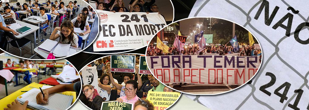 O novo regime fiscal, decorrente da PEC 241, poderá inviabilizar o cumprimento das metas de melhoria da educação previstas no Plano Nacional de Educação (PNE), segundo entidades que atuam no setor. Enquanto a PEC prevê um teto global para os gastos do governo, o PNE estabelece uma expansão de investimentos, mais vagas e escolas melhores, que necessitarão de investimento em infraestrutura. Lei sancionada em 2014, o PNE estabelece metas e estratégias para melhorar a qualidade da educação até 2024. As metas vão desde a educação infantil até a pós-graduação e incluem valorização dos professores e melhorias em infraestrutura. Várias entidades de educação manifestaram preocupação com a PEC (Foto: Gisele Federicce) O novo regime fiscal, decorrente da PEC 241, poderá inviabilizar o cumprimento das metas de melhoria da educação previstas no Plano Nacional de Educação (PNE), segundo entidades que atuam no setor. Enquanto a PEC prevê um teto global para os gastos do governo, o PNE estabelece uma expansão de investimentos, mais vagas e escolas melhores, que necessitarão de investimento em infraestrutura. Lei sancionada em 2014, o PNE estabelece metas e estratégias para melhorar a qualidade da educação até 2024. As metas vão desde a educação infantil até a pós-graduação e incluem valorização dos professores e melhorias em infraestrutura. Várias entidades de educação manifestaram preocupação com a PEC