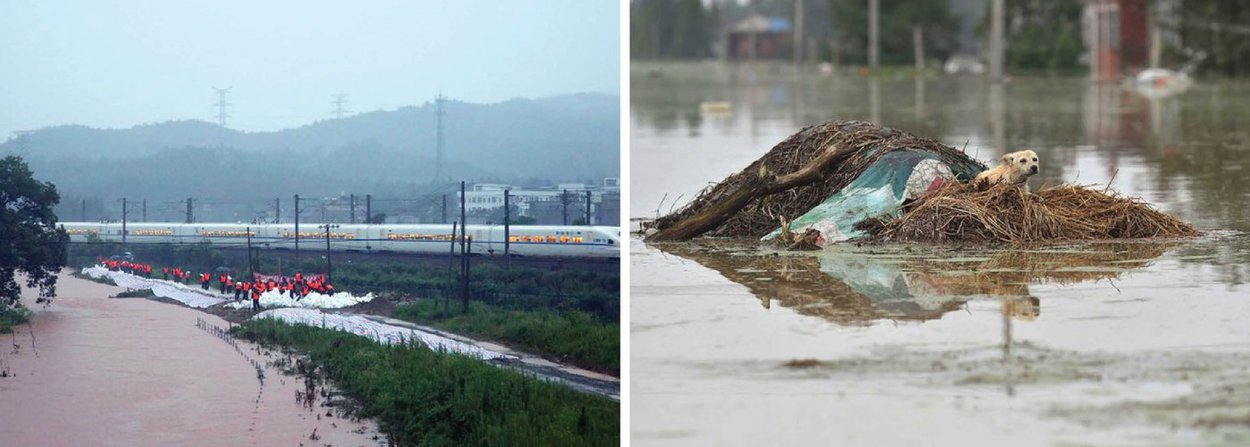 Pelo menos 186 pessoas morreram vítimas de fortes chuvas na China; cerca de 150 milhões de pessoas foram evacuadas em todo o país e há registros de 56 mil habitações destruídas; total de danos acumulados é estimado em US$ 7,6 milhões; as chuvas torrenciais afetaram 1,2 mil distritos em 26 províncias (Foto: Paulo Emílio) Pelo menos 186 pessoas morreram vítimas de fortes chuvas na China; cerca de 150 milhões de pessoas foram evacuadas em todo o país e há registros de 56 mil habitações destruídas; total de danos acumulados é estimado em US$ 7,6 milhões; as chuvas torrenciais afetaram 1,2 mil distritos em 26 províncias