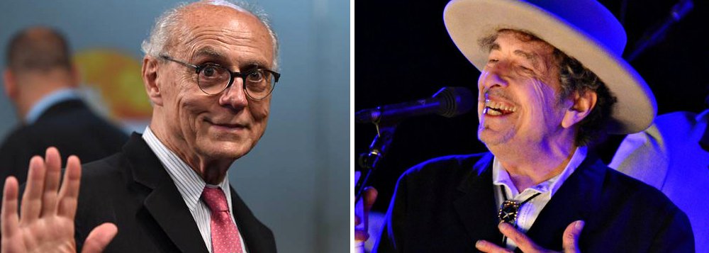 "Parabéns a Bob Dylan", escreveu o vereador eleito Eduardo Suplicy (PT-SP), fã declarado do compositor norte-americano; "Quando os povos do mundo saíram nas ruas para protestar contra as guerras do Vietnã e do Iraq, todos cantaram juntos 'Blowin' in the Wind'", diz ainda o post de Suplicy; a canção já foi cantada diversas vezes em público pelo ex-senador; relembre (Foto: Gisele Federicce) "Parabéns a Bob Dylan", escreveu o vereador eleito Eduardo Suplicy (PT-SP), fã declarado do compositor norte-americano; "Quando os povos do mundo saíram nas ruas para protestar contra as guerras do Vietnã e do Iraq, todos cantaram juntos 'Blowin' in the Wind'", diz ainda o post de Suplicy; a canção já foi cantada diversas vezes em público pelo ex-senador; relembre