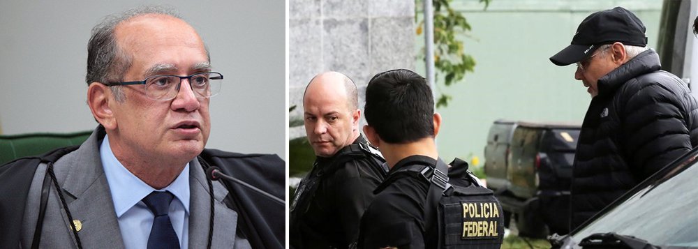 "Claro que ninguém vê isso com bons olhos. Todos esses episódios são extremamente tristes e não há o que comemorar aqui. É um constrangimento para todos", disse o ministro do STF; o mandado de prisão temporária foi expedido pelo juiz federal Sérgio Moro, no âmbito da Operação Lava Jato, e revogado cerca de cinco horas depois (Foto: Paulo Emílio) "Claro que ninguém vê isso com bons olhos. Todos esses episódios são extremamente tristes e não há o que comemorar aqui. É um constrangimento para todos", disse o ministro do STF; o mandado de prisão temporária foi expedido pelo juiz federal Sérgio Moro, no âmbito da Operação Lava Jato, e revogado cerca de cinco horas depois