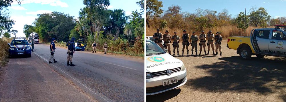 Terminou nesta sexta-feira (8) a "Operação Brasil Central Seguro", deflagrada de forma conjunta pela Polícia Militar do Tocantins e Polícia Civil em diversas cidades do Estado; foram abordadas 2.766 pessoas e 2.584 veículos, que resultaram na prisão de seis pessoas, 11 veículos apreendidos, cinco armas de fogo e 109 munições de diversos calibres apreendidas; em ação integrada com a PC foram cumpridos 128 mandados de prisão e de busca e apreensão, que culminaram com a prisão de 51 pessoas e a apreensão de 12 kg de maconha, 1,16 quilos de cocaína, além de 48 pedras de crack; a operação ocorreu simultaneamente em outros estados que integram o Consórcio Interestadual de Desenvolvimento do Brasil Central: Mato Grosso, Mato Grosso do Sul, Maranhão, Goiás, Minas Gerais e Distrito Federal (Foto: Leonardo Lucena) Terminou nesta sexta-feira (8) a "Operação Brasil Central Seguro", deflagrada de forma conjunta pela Polícia Militar do Tocantins e Polícia Civil em diversas cidades do Estado; foram abordadas 2.766 pessoas e 2.584 veículos, que resultaram na prisão de seis pessoas, 11 veículos apreendidos, cinco armas de fogo e 109 munições de diversos calibres apreendidas; em ação integrada com a PC foram cumpridos 128 mandados de prisão e de busca e apreensão, que culminaram com a prisão de 51 pessoas e a apreensão de 12 kg de maconha, 1,16 quilos de cocaína, além de 48 pedras de crack; a operação ocorreu simultaneamente em outros estados que integram o Consórcio Interestadual de Desenvolvimento do Brasil Central: Mato Grosso, Mato Grosso do Sul, Maranhão, Goiás, Minas Gerais e Distrito Federal