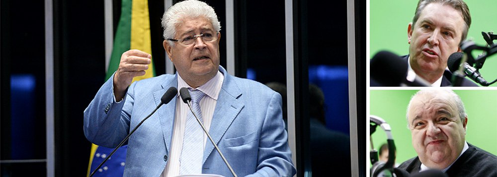 O senador Roberto Requião (PMDB-PR) criticou a aliança entre o deputado federal Luciano Ducci (PSB), ex-prefeito de Curitiba, com o pré-candidato Rafael Greca (PMN); Ducci não disputará mais o executivo municipal este ano; "Cientistas politicos classificaram a aliança do grupo de Richa com Greca, através de Ducci, como um conúbio politico a margem da moralidade", disparou Requião no Twitter; o deputado estadual Requião Filho (PMDB), filho do peemedebista, também criticou a aliança. "Após desistência de um pré cand de CTBA fica claro hoje a formação de um bloco pró empresário do transp público contra o povo", disse ele pela mesma rede social. (Foto: Leonardo Lucena) O senador Roberto Requião (PMDB-PR) criticou a aliança entre o deputado federal Luciano Ducci (PSB), ex-prefeito de Curitiba, com o pré-candidato Rafael Greca (PMN); Ducci não disputará mais o executivo municipal este ano; "Cientistas politicos classificaram a aliança do grupo de Richa com Greca, através de Ducci, como um conúbio politico a margem da moralidade", disparou Requião no Twitter; o deputado estadual Requião Filho (PMDB), filho do peemedebista, também criticou a aliança. "Após desistência de um pré cand de CTBA fica claro hoje a formação de um bloco pró empresário do transp público contra o povo", disse ele pela mesma rede social.