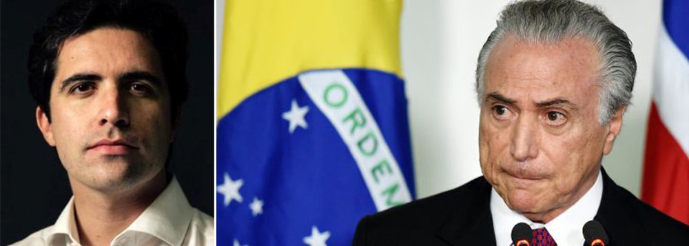 Para o colunista Bernardo Mello Franco, faltou ao presidente interino esclarecer o teor das acusações de Sérgio Machado: “Temer se recusou a responder perguntas e saiu apressado assim que terminou a declaração oficial. Deixou de falar sobre questões como o relato da propina de R$ 1,5 milhão, o encontro na base aérea de Brasília e as ligações com o ex-presidente da Transpetro, novo homem-bomba da Lava Jato” (Foto: Roberta Namour) Para o colunista Bernardo Mello Franco, faltou ao presidente interino esclarecer o teor das acusações de Sérgio Machado: “Temer se recusou a responder perguntas e saiu apressado assim que terminou a declaração oficial. Deixou de falar sobre questões como o relato da propina de R$ 1,5 milhão, o encontro na base aérea de Brasília e as ligações com o ex-presidente da Transpetro, novo homem-bomba da Lava Jato”