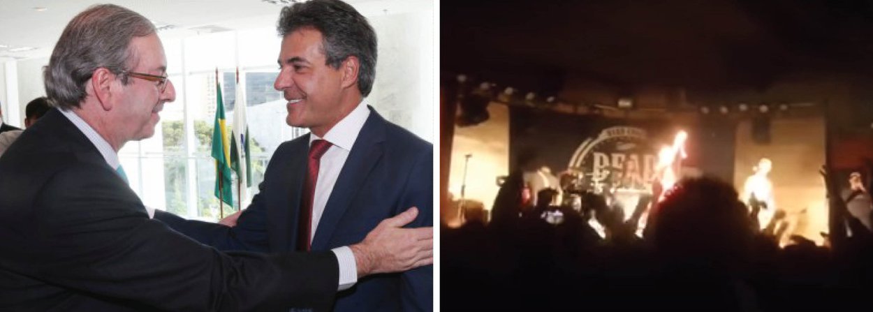 O governador do Paraná, Beto Richa (PSDB), foi “homenageado” num clube de Curitiba após a aprovação da cassação de seu aliado Eduardo Cunha (PMDB-RJ); “Ei, Richa, vai tomar no…” repetia exaustivamente, uníssona, a plateia curitibana (veja o vídeo); o tucano, cujo partido ocupa três ministérios no governo Michel Temer, esteve em Brasília para solidarizar-se com Cunha (Foto: Leonardo Lucena) O governador do Paraná, Beto Richa (PSDB), foi “homenageado” num clube de Curitiba após a aprovação da cassação de seu aliado Eduardo Cunha (PMDB-RJ); “Ei, Richa, vai tomar no…” repetia exaustivamente, uníssona, a plateia curitibana (veja o vídeo); o tucano, cujo partido ocupa três ministérios no governo Michel Temer, esteve em Brasília para solidarizar-se com Cunha