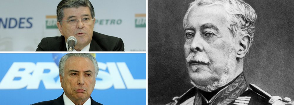 Ex-presidente da Transpetro Sérgio Machado disse à Procuradoria-geral da República que políticos do PMDB e do PSDB articularam o “Pacto Caxias” para tirar Dilma Rousseff da Presidência e para barrar a Lava Jato; os tucanos possuem três ministérios no governo interino, incluindo o da Justiça, responsável, dentre outros, pela Polícia Federal; eles se referiam a Duque de Caxias, patrono do Exército conhecido como Pacificador, por ter acabado com a instabilidade política com as revoltas regionais durante o Império; segundo Machado, o próprio senador Romero Jucá – que caiu do Ministério do Planejamento – teria lhe confidenciado “sobre tratativas com o PSDB nesse sentido facilitadas pelo receio de todos os políticos com as implicações da Operação Lava Jato” (Foto: Roberta Namour) Ex-presidente da Transpetro Sérgio Machado disse à Procuradoria-geral da República que políticos do PMDB e do PSDB articularam o “Pacto Caxias” para tirar Dilma Rousseff da Presidência e para barrar a Lava Jato; os tucanos possuem três ministérios no governo interino, incluindo o da Justiça, responsável, dentre outros, pela Polícia Federal; eles se referiam a Duque de Caxias, patrono do Exército conhecido como Pacificador, por ter acabado com a instabilidade política com as revoltas regionais durante o Império; segundo Machado, o próprio senador Romero Jucá – que caiu do Ministério do Planejamento – teria lhe confidenciado “sobre tratativas com o PSDB nesse sentido facilitadas pelo receio de todos os políticos com as implicações da Operação Lava Jato”