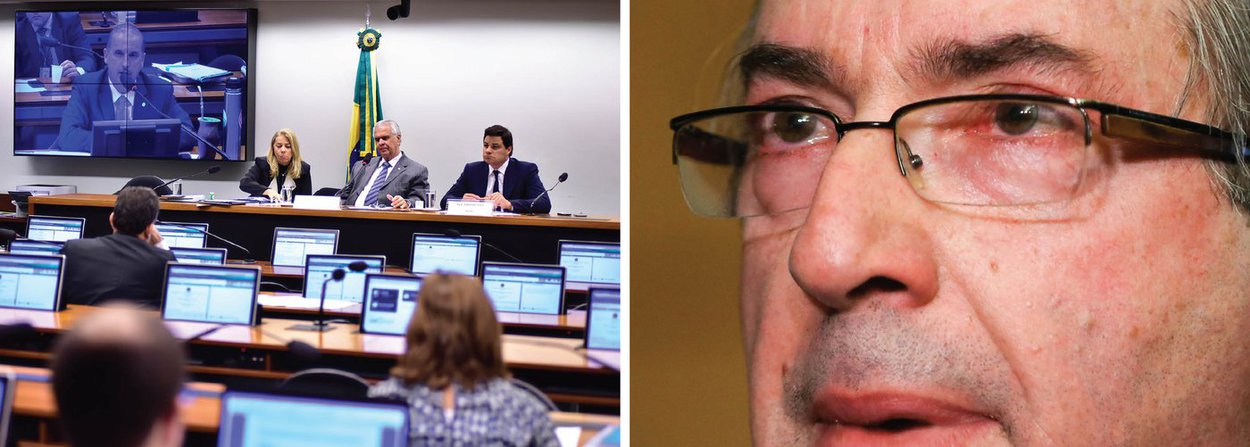 Logo depois que anunciou sua renúncia da presidência da Câmara, o deputado afastado Eduardo Cunha (PMDB-RJ) foi à Comissão de Constituição e Justiça (CCJ), onde protocolou um pedido para que seu processo de cassação retorne ao Conselho de Ética; sobrevida ao deputado foi um acordo para que ele pudesse renunciar ao cargo, do qual participaram o presidente interino, Michel Temer, o presidente da CCJ, Osmar Serraglio (PMDB-PR), e outros parlamentares do PMDB e da base (Foto: Gisele Federicce) Logo depois que anunciou sua renúncia da presidência da Câmara, o deputado afastado Eduardo Cunha (PMDB-RJ) foi à Comissão de Constituição e Justiça (CCJ), onde protocolou um pedido para que seu processo de cassação retorne ao Conselho de Ética; sobrevida ao deputado foi um acordo para que ele pudesse renunciar ao cargo, do qual participaram o presidente interino, Michel Temer, o presidente da CCJ, Osmar Serraglio (PMDB-PR), e outros parlamentares do PMDB e da base