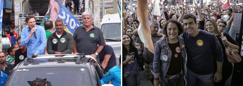 Pesquisa do Instituto Datafolha divulgada na noite desta sexta-feira, 14, sobre a intenção de voto para prefeito do Rio no segundo turno mostra o candidato Marcelo Crivella (PRB) na liderança, com 48% das intenções; candidato Marcelo Freixo (PSOL) vem em segundo, com 25%; votos brancos, nulos somam 19%, e indecisos, 8%; no levantamento anterior, Crivella tinha 44%, e Freixo, 27% (Foto: Aquiles Lins) Pesquisa do Instituto Datafolha divulgada na noite desta sexta-feira, 14, sobre a intenção de voto para prefeito do Rio no segundo turno mostra o candidato Marcelo Crivella (PRB) na liderança, com 48% das intenções; candidato Marcelo Freixo (PSOL) vem em segundo, com 25%; votos brancos, nulos somam 19%, e indecisos, 8%; no levantamento anterior, Crivella tinha 44%, e Freixo, 27%