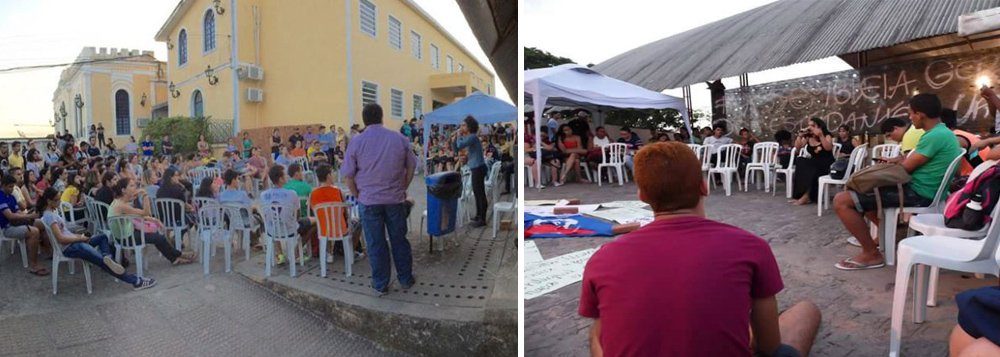 Estudantes da Universidade Federal de Pernambuco ocuparam o campus de Vitória de Santo Antão, no interior do estado, para protestar contra a proposta de emenda à Constituição (PEC) 241/2016, que cria um teto para os gastos públicos pelos próximos 20 anos; nota divulgada pelo Centro Acadêmico de Vitória de Santo Antão (CAV), o movimento afirma que a PEC 241 "deflagrará um mais rápido sucateamento das universidades públicas e instituições estatais, o fim da maior conquista social dos últimos 27 anos, o Sistema Único de Saúde (SUS) e a abertura desmedida das entidades públicas para a iniciativa privada" (Foto: Aquiles Lins) Estudantes da Universidade Federal de Pernambuco ocuparam o campus de Vitória de Santo Antão, no interior do estado, para protestar contra a proposta de emenda à Constituição (PEC) 241/2016, que cria um teto para os gastos públicos pelos próximos 20 anos; nota divulgada pelo Centro Acadêmico de Vitória de Santo Antão (CAV), o movimento afirma que a PEC 241 "deflagrará um mais rápido sucateamento das universidades públicas e instituições estatais, o fim da maior conquista social dos últimos 27 anos, o Sistema Único de Saúde (SUS) e a abertura desmedida das entidades públicas para a iniciativa privada"