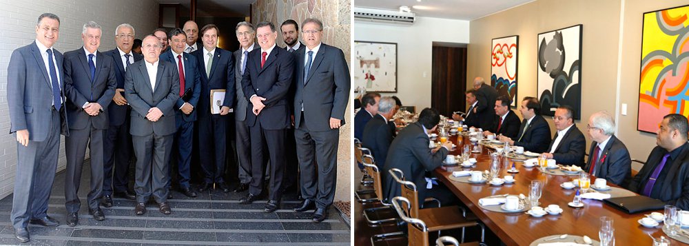 Terminou sem acordo a reunião dos governadores com o presidente da Câmara, deputado Rodrigo Maia (DEM-RJ), sobre mudanças na lei de repatriação, mas o governo ainda tenta fechar uma proposta para votar a matéria nesta terça-feira; "Estamos tentando construir um acordo para tentar votar ainda hoje", disse o presidente da Câmara. "O Palácio do Planalto cedeu já uma parte da multa, que não estava previsto. Há uma posição de um valor da Fazenda, há uma posição nossa e uma posição dos governadores", afirmou Maia (Foto: Paulo Emílio) Terminou sem acordo a reunião dos governadores com o presidente da Câmara, deputado Rodrigo Maia (DEM-RJ), sobre mudanças na lei de repatriação, mas o governo ainda tenta fechar uma proposta para votar a matéria nesta terça-feira; "Estamos tentando construir um acordo para tentar votar ainda hoje", disse o presidente da Câmara. "O Palácio do Planalto cedeu já uma parte da multa, que não estava previsto. Há uma posição de um valor da Fazenda, há uma posição nossa e uma posição dos governadores", afirmou Maia