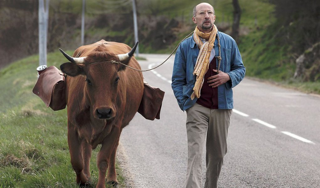 Jacqueline, a personagem mencionada no título da comédia francesa “A Incrível Jornada de Jacqueline”, é uma vaca, e a figura central no longa; também é uma espécie de catalisador que coloca em movimento a trama e seu dono, Fatah (Fatsah Bouyahmed), morador de uma pequena aldeia na Argélia, que sempre sonhou em participar de uma feira de agricultura na França, mas sua inscrição nunca foi aceita; também chama atenção a tecnologia (embora precária) numa aldeia perdida no meio do nada; outro tema presente no filme é a globalização, posterior aos ataques ao semanário Charlie Hedbo – tanto que numa das cenas o protagonista diz: “Somos todos Charlie”; ou seja, um interesse do diretor em elevar a moral dos imigrantes árabes (Foto: Leonardo Lucena) Jacqueline, a personagem mencionada no título da comédia francesa “A Incrível Jornada de Jacqueline”, é uma vaca, e a figura central no longa; também é uma espécie de catalisador que coloca em movimento a trama e seu dono, Fatah (Fatsah Bouyahmed), morador de uma pequena aldeia na Argélia, que sempre sonhou em participar de uma feira de agricultura na França, mas sua inscrição nunca foi aceita; também chama atenção a tecnologia (embora precária) numa aldeia perdida no meio do nada; outro tema presente no filme é a globalização, posterior aos ataques ao semanário Charlie Hedbo – tanto que numa das cenas o protagonista diz: “Somos todos Charlie”; ou seja, um interesse do diretor em elevar a moral dos imigrantes árabes