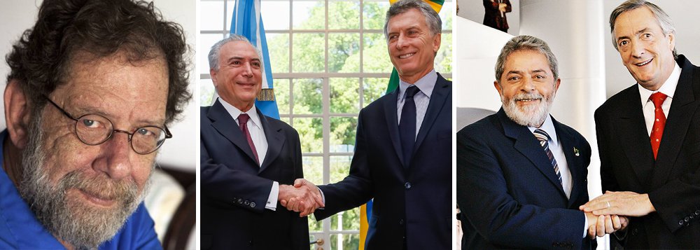 "Macri chegou onde está pelo voto. Temer é um usurpador barato. Mas ambos estão mergulhados na corrupção, cercados de corruptos", diz o escritor Eric Nepomuceno, em artigo especial publicado no Nocaute, de Fernando Morais; no texto, ele comenta a luta de ambos para apagar as marcas dos governos de Nestor Kirchner, na Argentina, e de Lula, no Brasil; "Os governos de Nestor Kirchner e Lula da Silva deixaram marcas na história. Mauricio Macri e Michel Temer deixarão, na melhor das hipóteses, manchas. E, pelo que se viu até agora, difíceis de se limpar" (Foto: Leonardo Attuch) "Macri chegou onde está pelo voto. Temer é um usurpador barato. Mas ambos estão mergulhados na corrupção, cercados de corruptos", diz o escritor Eric Nepomuceno, em artigo especial publicado no Nocaute, de Fernando Morais; no texto, ele comenta a luta de ambos para apagar as marcas dos governos de Nestor Kirchner, na Argentina, e de Lula, no Brasil; "Os governos de Nestor Kirchner e Lula da Silva deixaram marcas na história. Mauricio Macri e Michel Temer deixarão, na melhor das hipóteses, manchas. E, pelo que se viu até agora, difíceis de se limpar"