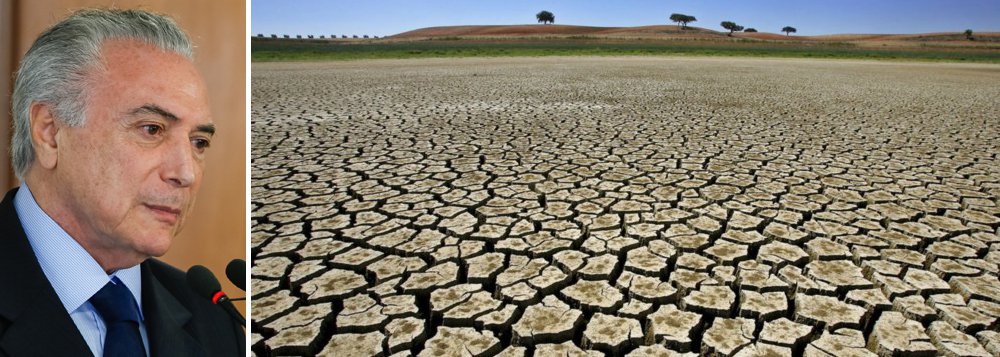 Nordeste deverá enfrentar o sexto ano consecutivo de seca, o que colocará a estiagem atual como a mais longa dos últimos cem anos; de olho no impacto social e econômico na Região em que registra os piores índices de popularidade, o governo Michel Temer já está preparando uma campanha publicitária para evitar que o peemedebista seja responsabilizado pelo colapso no abastecimento de água; avaliação do governo é que se a população for avisada com antecedência o desgaste a ser enfrentado será menor (Foto: Paulo Emílio) Nordeste deverá enfrentar o sexto ano consecutivo de seca, o que colocará a estiagem atual como a mais longa dos últimos cem anos; de olho no impacto social e econômico na Região em que registra os piores índices de popularidade, o governo Michel Temer já está preparando uma campanha publicitária para evitar que o peemedebista seja responsabilizado pelo colapso no abastecimento de água; avaliação do governo é que se a população for avisada com antecedência o desgaste a ser enfrentado será menor
