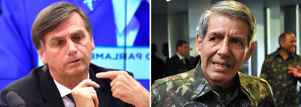 O pré-candidato à Presidência da República Jair Bolsonaro (PSL) cogita convidar o general da reserva Augusto Heleno (PRP) para ser o seu vice, caso o PR não libere o senador Magno Malta para compor a chapa; o militar, que já teve o deputado como cadete, foi o primeiro comandante das tropas da ONU no Haiti e já anunciou em diversas ocasiões que tem Bolsonaro como seu candidato (Foto: Paulo Emílio) O pré-candidato à Presidência da República Jair Bolsonaro (PSL) cogita convidar o general da reserva Augusto Heleno (PRP) para ser o seu vice, caso o PR não libere o senador Magno Malta para compor a chapa; o militar, que já teve o deputado como cadete, foi o primeiro comandante das tropas da ONU no Haiti e já anunciou em diversas ocasiões que tem Bolsonaro como seu candidato
