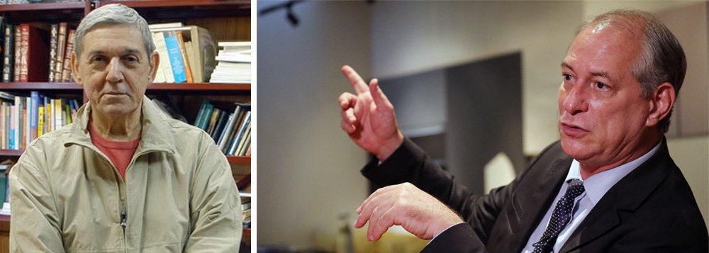 "Sempre que perguntado se é a favor da Lava Jato o pré-candidato Ciro Gomes responde com um peremptório 'sim'", escreve o cientista político Wanderley Guilherme dos Santos em seu blog; para ele , "seu peremptório 'sim' à Lava Jato é inaceitável sem maiores explicações". (Foto: Paulo Emílio) "Sempre que perguntado se é a favor da Lava Jato o pré-candidato Ciro Gomes responde com um peremptório 'sim'", escreve o cientista político Wanderley Guilherme dos Santos em seu blog; para ele , "seu peremptório 'sim' à Lava Jato é inaceitável sem maiores explicações".