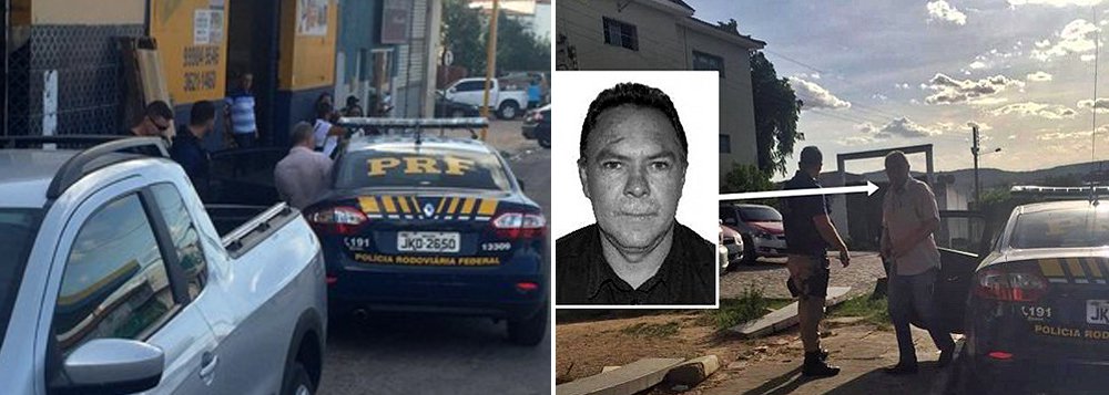 Condenado definitivamente pelo Tribunal do Júri, em 2013, a 16 anos e 6 meses de reclusão como mandante do assassinato de Wilson Moura, o ex-prefeito do município de Senador Rui Palmeira, Mário César Vieira, foi preso por homens da Polícia Rodoviária Federal (PRF); Wilson Moura era o coordenador político e filho do prefeito eleito em 2004 (Foto: Voney Malta) Condenado definitivamente pelo Tribunal do Júri, em 2013, a 16 anos e 6 meses de reclusão como mandante do assassinato de Wilson Moura, o ex-prefeito do município de Senador Rui Palmeira, Mário César Vieira, foi preso por homens da Polícia Rodoviária Federal (PRF); Wilson Moura era o coordenador político e filho do prefeito eleito em 2004