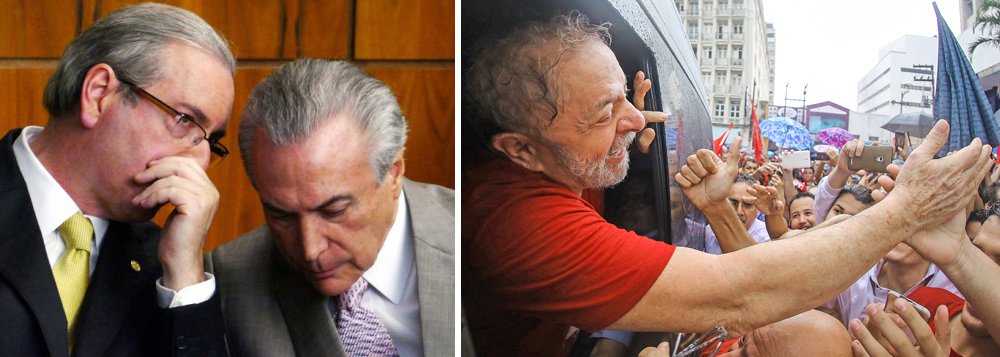 Pesquisa realizada pelo instituto Vox Populi para a Central Única dos Trabalhadores revela que, para 58% dos brasileiros, o impeachment não irá resolver a crise econômica que atinge o País; o levantamento, feito entre os dias 9 e 12 de abril com 2 mil entrevistados, aponta ainda que a população enxerga o golpe como uma vingança pessoal do deputado Eduardo Cunha (PMDB-RJ); a imagem do vice-presidente Michel Temer é negativa para 61% dos brasileiros; além disso, a pesquisa aponta divisões regionais no País – no Nordeste, por exemplo, 54% dos entrevistados são contra o impeachment; o ex-presidente Luiz Inácio Lula da Silva foi também apontado como o melhor da história por 45% dos brasileiros, cinco pontos acima do levantamento anterior; confira a íntegra (Foto: Leonardo Attuch) Pesquisa realizada pelo instituto Vox Populi para a Central Única dos Trabalhadores revela que, para 58% dos brasileiros, o impeachment não irá resolver a crise econômica que atinge o País; o levantamento, feito entre os dias 9 e 12 de abril com 2 mil entrevistados, aponta ainda que a população enxerga o golpe como uma vingança pessoal do deputado Eduardo Cunha (PMDB-RJ); a imagem do vice-presidente Michel Temer é negativa para 61% dos brasileiros; além disso, a pesquisa aponta divisões regionais no País – no Nordeste, por exemplo, 54% dos entrevistados são contra o impeachment; o ex-presidente Luiz Inácio Lula da Silva foi também apontado como o melhor da história por 45% dos brasileiros, cinco pontos acima do levantamento anterior; confira a íntegra