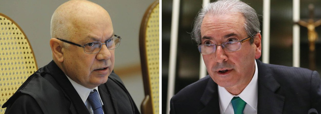 O minstro Teori Zavascki, relator da Lava Jato no Supremo Tribunal Federal, anunciou nesta quinta-feira que levará ao plenário da corte o pedido de afastamento do deputado Eduardo Cunha (PMDB-RJ); o motivo: como presidente da Câmara, ele se encontra na linha sucessória e seria, na prática, o vice de Michel Temer; responsável principal pelo golpe parlamentar cometido contra a presidente Dilma Rousseff, Cunha já apareceu como beneficiário de diversas contas no exterior; além disso, dias atrás, o lobista Fernando Soares afirmou ter pago R$ 4 milhões em espécie a ele; o STF, por sua vez, vinha sendo criticado por sua omissão em relação a Cunha, especialmente depois da sessão de 17 de abril, que envergonhou o Brasil diante do mundo (Foto: Leonardo Attuch) O minstro Teori Zavascki, relator da Lava Jato no Supremo Tribunal Federal, anunciou nesta quinta-feira que levará ao plenário da corte o pedido de afastamento do deputado Eduardo Cunha (PMDB-RJ); o motivo: como presidente da Câmara, ele se encontra na linha sucessória e seria, na prática, o vice de Michel Temer; responsável principal pelo golpe parlamentar cometido contra a presidente Dilma Rousseff, Cunha já apareceu como beneficiário de diversas contas no exterior; além disso, dias atrás, o lobista Fernando Soares afirmou ter pago R$ 4 milhões em espécie a ele; o STF, por sua vez, vinha sendo criticado por sua omissão em relação a Cunha, especialmente depois da sessão de 17 de abril, que envergonhou o Brasil diante do mundo