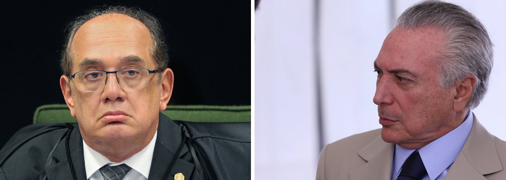 Presidente do TSE, ministro Gilmar Mendes disse que não examinou a questão do presidente interino, mas que existe jurisprudência sobre o assunto; Michel Temer foi condenado pelo Tribunal Regional Eleitoral de São Paulo (TRE-SP) a pagar multa de R$ 870 mil e está inelegível pelos próximos oito anos por ter doado acima do limite nas eleições de 2014; a doação somou R$ 100 mil, que foram distribuídos para dois candidatos a deputados do PMDB no Rio Grande do Sul, Alceu Moreira e Darcísio Perondi (Foto: Paulo Emílio) www.brasil247.com - Presidente do TSE, ministro Gilmar Mendes disse que não examinou a questão do presidente interino, mas que existe jurisprudência sobre o assunto; Michel Temer foi condenado pelo Tribunal Regional Eleitoral de São Paulo (TRE-SP) a pagar multa de R$ 870 mil e está inelegível pelos próximos oito anos por ter doado acima do limite nas eleições de 2014; a doação somou R$ 100 mil, que foram distribuídos para dois candidatos a deputados do PMDB no Rio Grande do Sul, Alceu Moreira e Darcísio Perondi