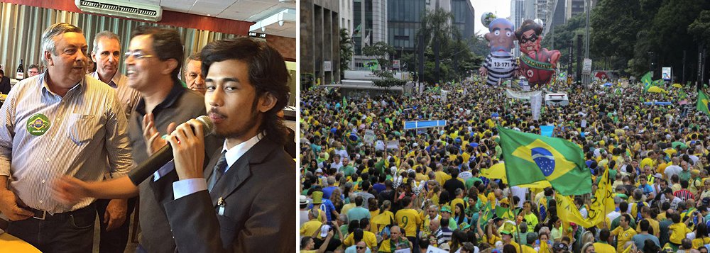 MBL (Movimento Brasil Livre), um dos principais organizadores de atos contrários o governo Dilma Rousseff, se uniu aos ruralistas e aos evangélicos para propor uma "agenda liberal" a um eventual governo Temer; a união dos grupos foi formalizada pela CNA (Confederação da Agricultura e Pecuária), liderada por José Mário Schreiner, que tem circulado com Kim Kataguiri, líder do MBL; "Começamos um trabalho com os parlamentares, especialmente com os indecisos, apoiando os movimentos de rua, principalmente o MBL, e isso culminou com o resultado expressivo a favor do impeachment, de 367 votos", disse Schreiner (Foto: Roberta Namour) MBL (Movimento Brasil Livre), um dos principais organizadores de atos contrários o governo Dilma Rousseff, se uniu aos ruralistas e aos evangélicos para propor uma "agenda liberal" a um eventual governo Temer; a união dos grupos foi formalizada pela CNA (Confederação da Agricultura e Pecuária), liderada por José Mário Schreiner, que tem circulado com Kim Kataguiri, líder do MBL; "Começamos um trabalho com os parlamentares, especialmente com os indecisos, apoiando os movimentos de rua, principalmente o MBL, e isso culminou com o resultado expressivo a favor do impeachment, de 367 votos", disse Schreiner